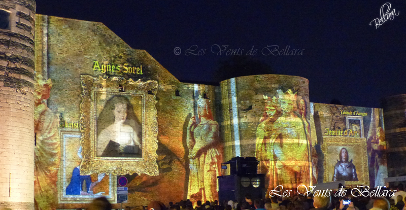 Spectacle lumière La Ballade du Roi René au château d'Angers -11