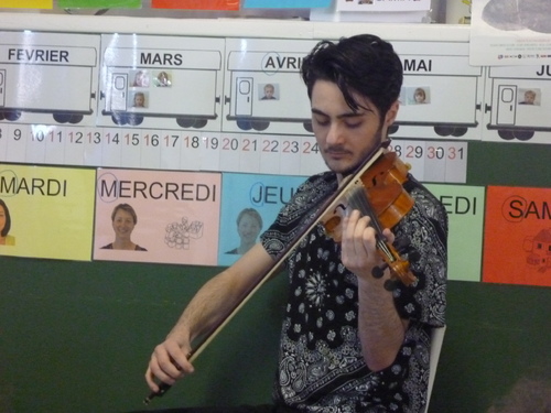 Visite d'un violoniste
