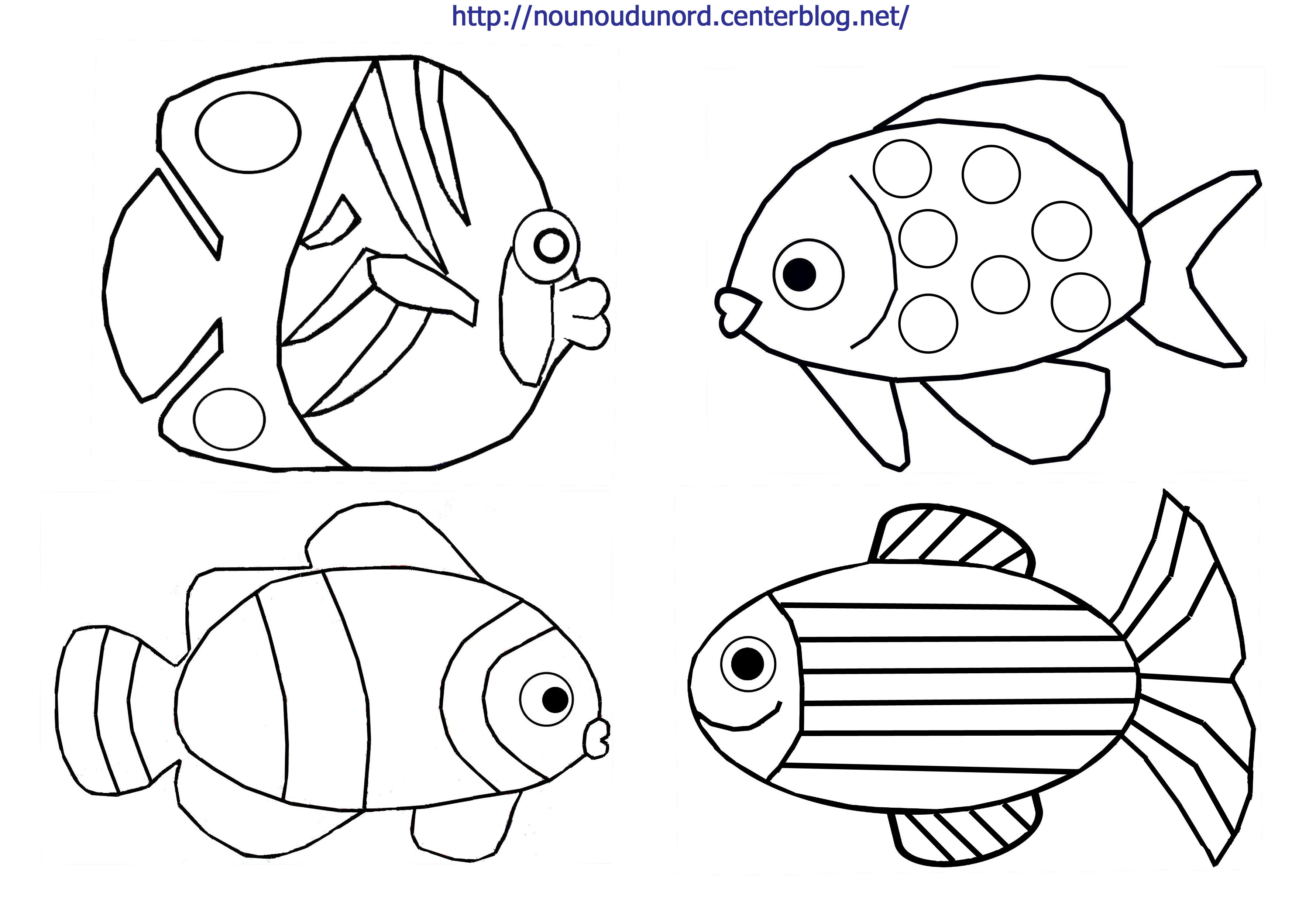 Coloriage poisson d'avril - Blog de la classe 4