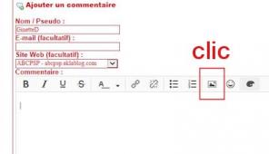 12-Placer un image dans un commentaire sur un Blog autre que le nôtre.