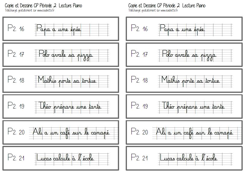 Lecture Piano CP - Cahier d'exercices