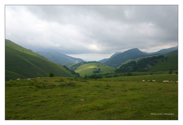 Paysage sur la route des cols.