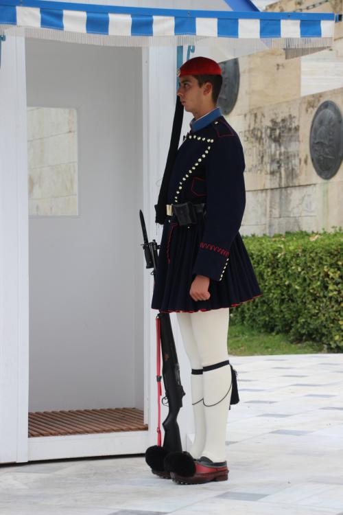 Les evzones à Athènes