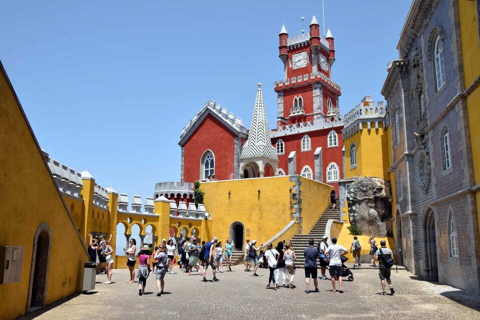 Portugal - Sintra - Palacio nacional de Pena - La terrasse