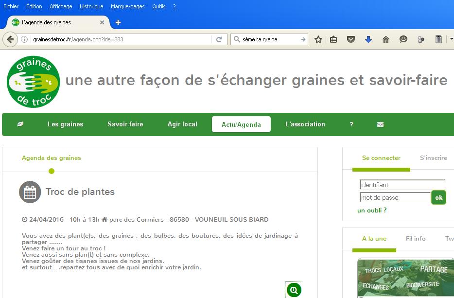annonce site grainesdetroc