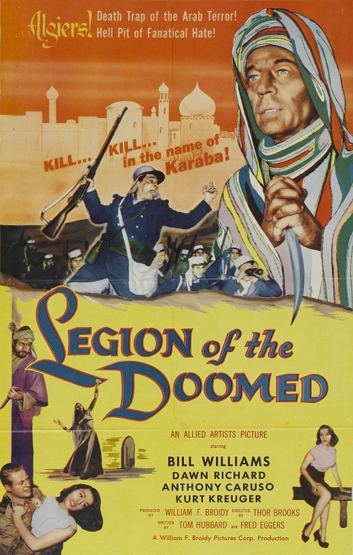 LEGION OF THE DOOMED BOX OFFICE USA 1958