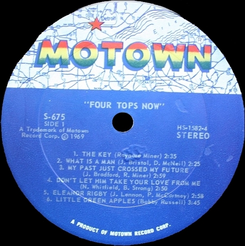 The Four Tops : Album " The Four Tops Now ! " Motown Records MS 675 [ US ]