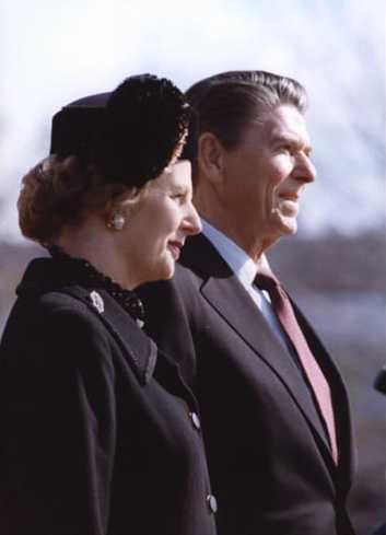 Ronnie Reagan and Maggie Thatcher