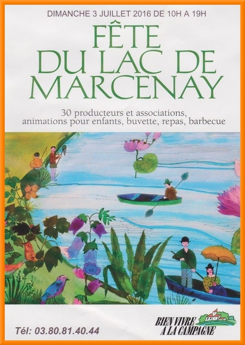 La fête du Lac de Marcenay aura lieu le 3 juillet....