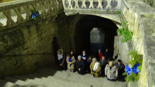 Montée de l'escalier...