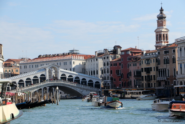 Venise, direction place Saint Marc via le Grand Canal