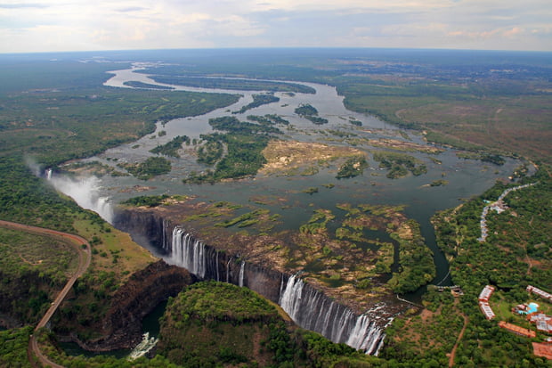 Les chutes Victoria en Zambie