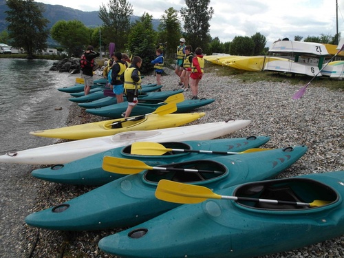 Canoé Kayak  sur le lac du Bourget pour les CE2 CM1 CM2 4/6/2012