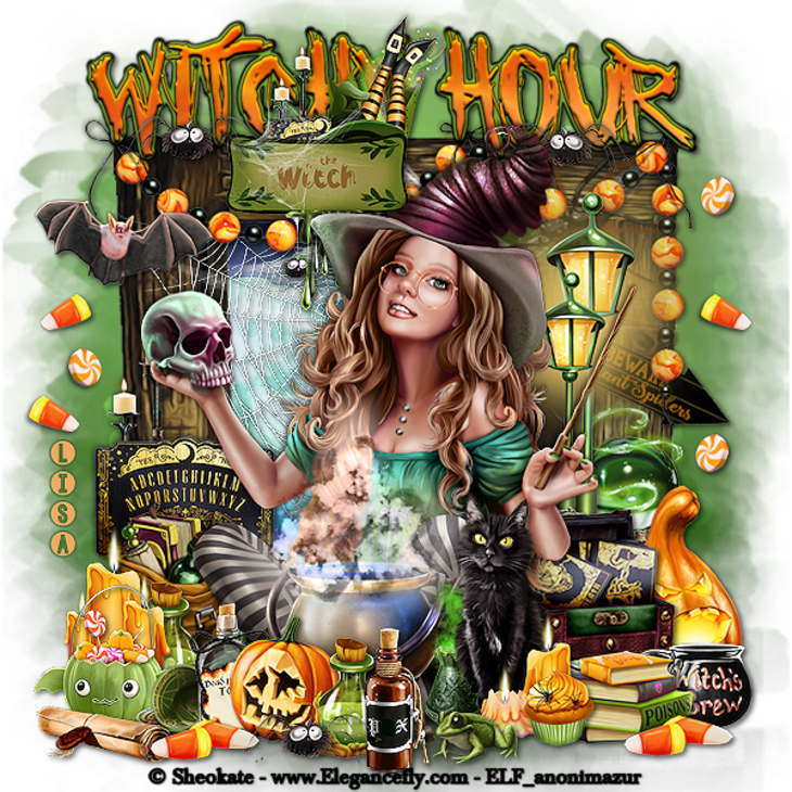 Ma réalisation du tuto "Witch Hour"