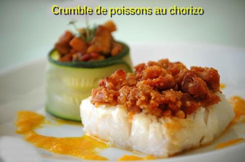 Crumble de poissons au chorizo