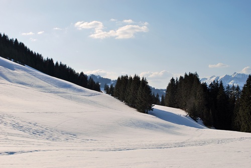 Megève et ses paysages enneigés