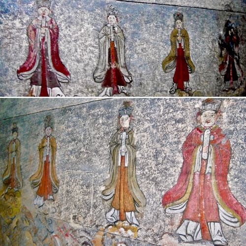 Les fresques sur les murs