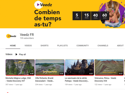 Les vidéos à voir sur la page YouTube de Veedz