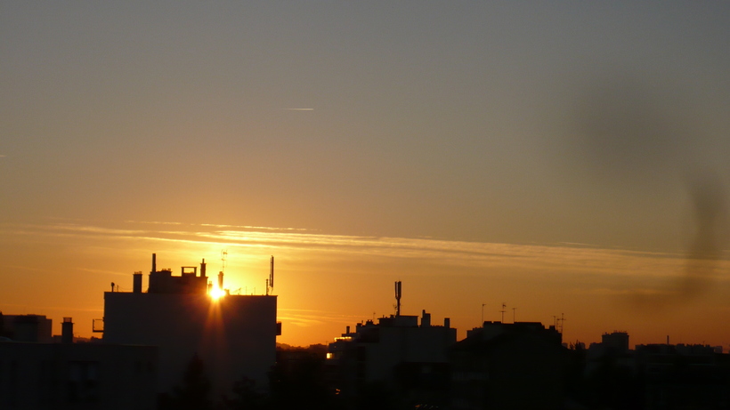 coucher de soleil parisien...