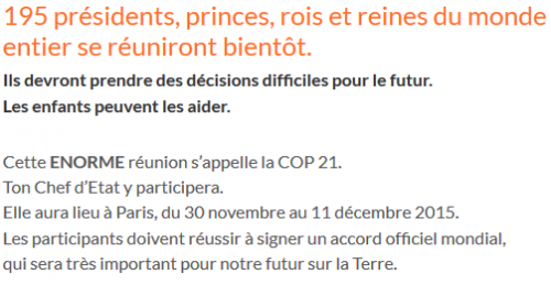 COP21: agir en classe