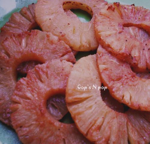 Ananas poëlé au Carambar