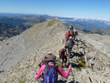 vue des crêtes d'Añelarra