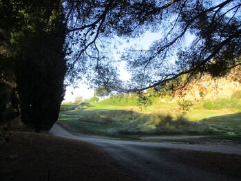 En descendant près du golf