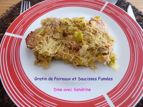 Un Gratin de Poireaux aux Saucisses fumées