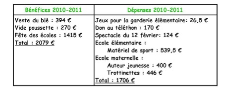 Bilan financier 2010-2011