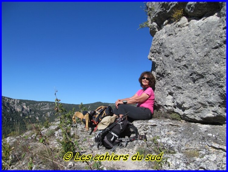 Gorges du Tarn, les échelles du rocher Cinglegros