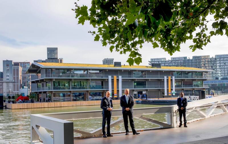 Floating Office Rotterdam van het Global Center on Adaptation (GCA)