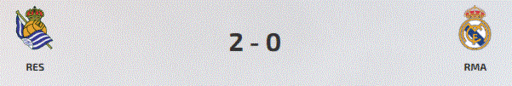 Le score du match entre l'Erreala et le Real