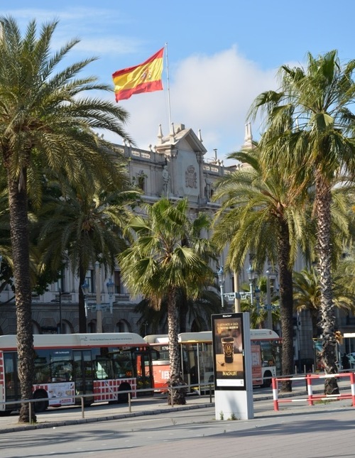 Trajet du parc de la Citadelle au Mirador de Colom à Barcelone