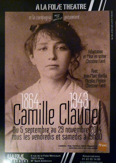 Camille Claudel à La Folie Théâtre