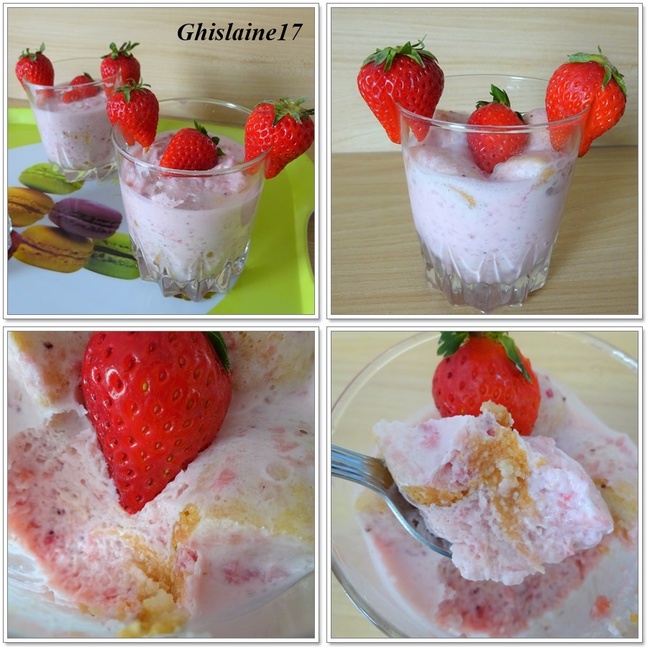 Mini charlottes aux fraises (version traditionnelle et en verrine)