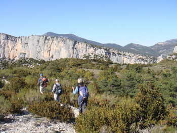 En route vers le belvédère de Rancoumas