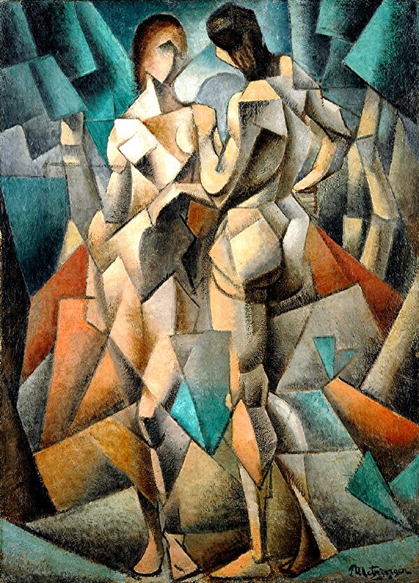 2 nus ( 1910) / le cubisme analytique ( une composition fragmentée)