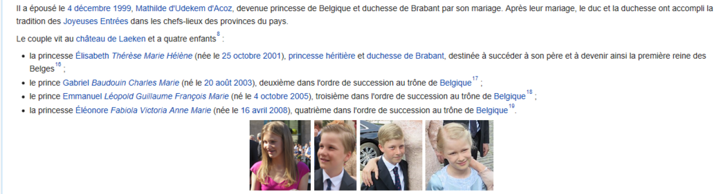 Autre monarchie: Philippe roi des belges