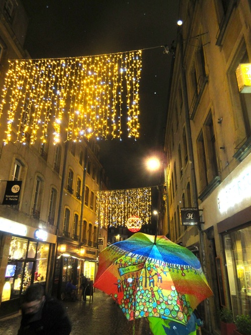 Belles ombrelles de Noël