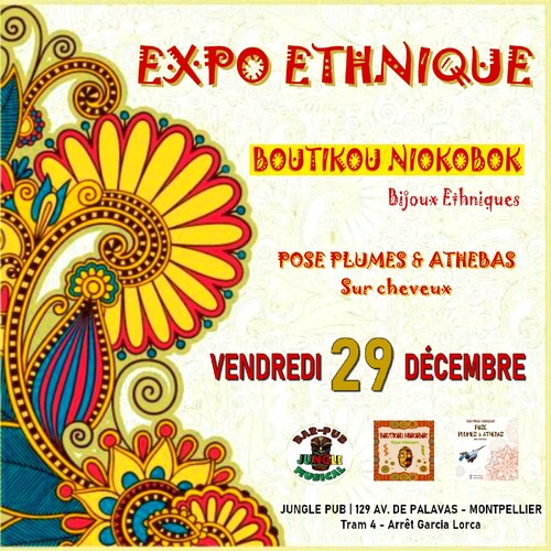 ★ Expositions Bijoux & Pose Plumes + Athébas - Sur cheveux [2 - 8 - 16 - 17 - 30 Décembre]