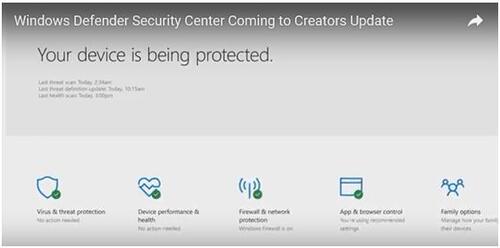 Windows Defender Security Center