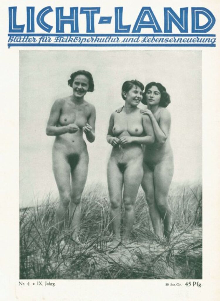 Couverture du numéro d’avril 1932 du magazine naturiste « Licht-Land »