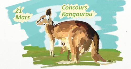 Jeu-Concours Kangourou c'est aujourd'hui: bonne chance!