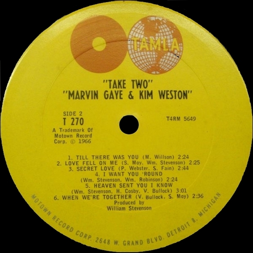 Marvin Gaye & Kim Weston : Album " Take Two " Tamla Records S 270 [ US ]