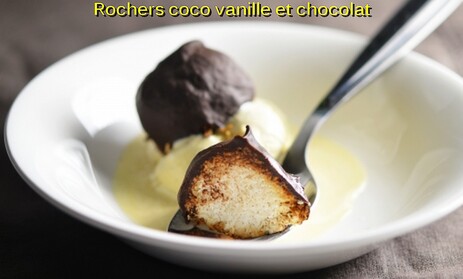 Rochers coco vanille et chocolat