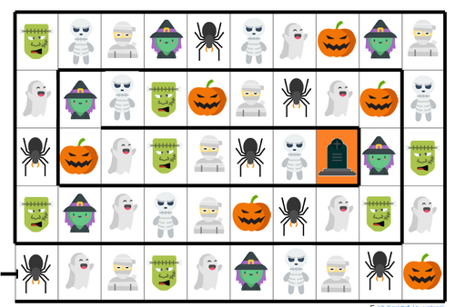 jeu de l'oie Halloween 