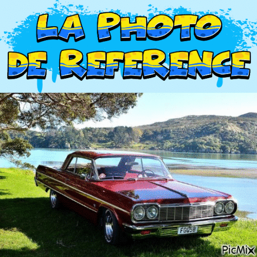 Dessin et peinture - vidéo 3947 : La Chevrolet Impala lowrider 1964 -  Dessin réaliste au crayon, stabilo et crayons de couleur.