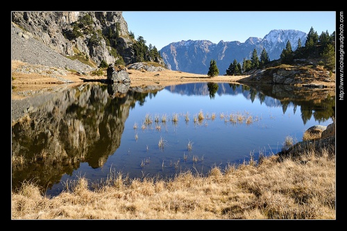 Lac Achard et le Massif de Belledonne