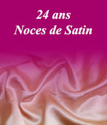 Coussin 24 Ans De Satin 28 Ans De Mariage Anniversaire De