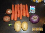 Velouté aux carottes et crème d'amande